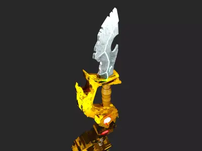  Battle Dagger Low-poly 3D model