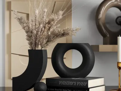 Decorative set 3D model buy