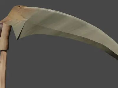 great scythe from Darksouls Low-poly 3D model