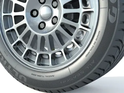 wheel Rim Tire 19 3D model