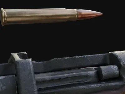 Lee Enfield MK III and Bayonet Free low-poly 3D model
