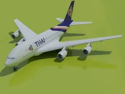 Thai Airbus A380 Model  3D model