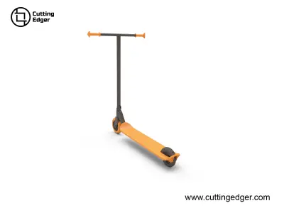 Modern Lightweight-Stunt-Scooter Low-poly 3D model