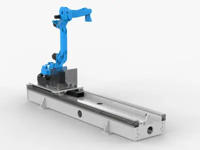 Ground Rail Joint Welding Robot 3D model