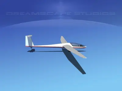DG-400 17-Metre Motorglider V07 3D model