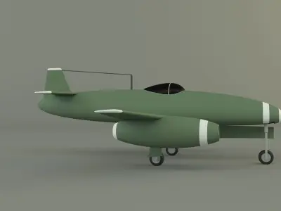 Nakajima Kikka jet aircraft 3D model