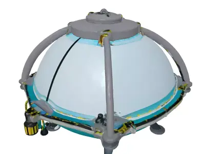 Futuristic Spherical Aquarium Habitat 3D model