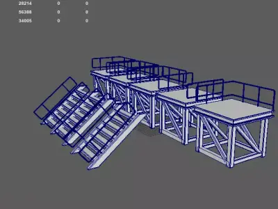Industrial Platform 3D model get
