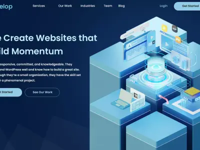 Web Development Modern and Professional Web Design Concept 3D model