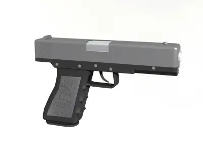 Pistol 3D model 7