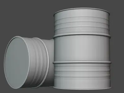 Barrel Free low-poly 3D model order