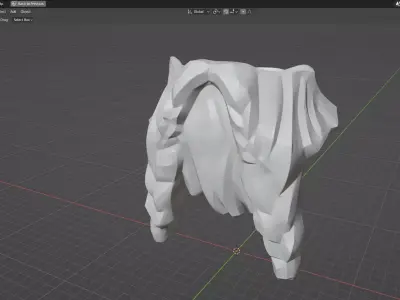 Custom3Dprint Minifigure Accessory - Minifigure Beard S1 - 02 3D print model