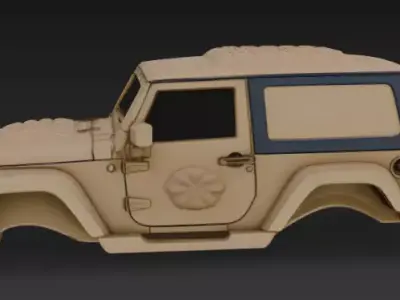 Jeep upper body 3D model from CGTrader