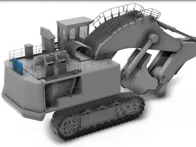 Heavy equipment - Vehicle 001 3D model