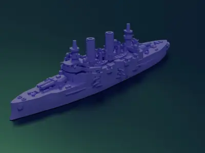 Battleship SMS Babenberg 3D print model