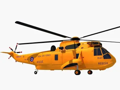 Westland Sea King Helicopter 3D model