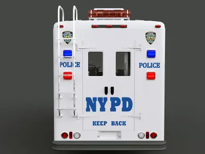 Chevrolet P30 step van  NYPD 3D model