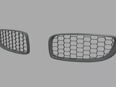 Front Grill Custom 02 Low-poly 3D model