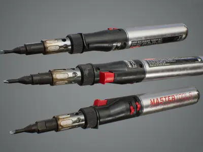 Soldering Torch Low-poly 3D model
