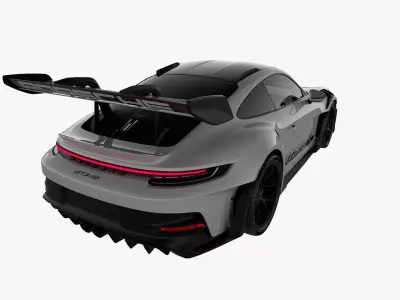 Porsche GT3RS Weissach 2023 3D model