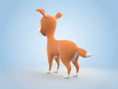 Cartoon Dog 3D model