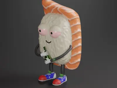Sushi Character 3D model