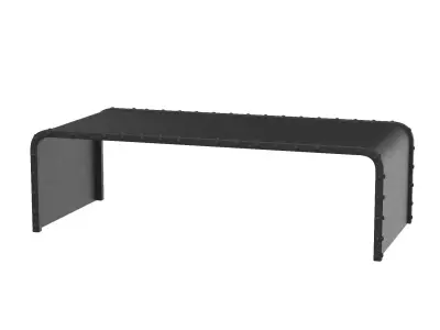 Gunmetal Industrial Coffee Table 3D model