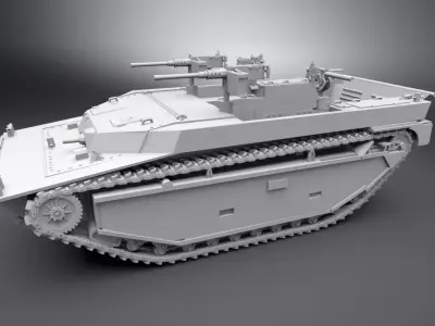 LVT 4 Water Buffalo Scale model 3D print model
