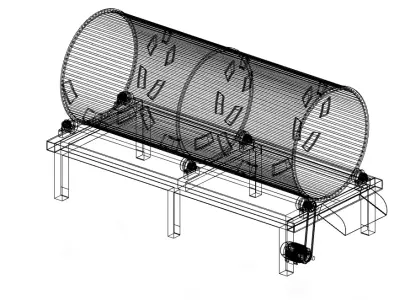 Sorting Barrel Low-poly 3D model