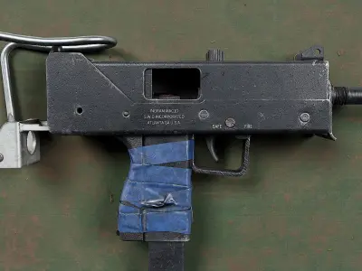 Mac 10 Low-poly 3D model purchase