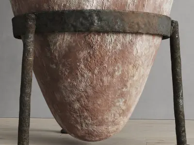 Antique Vessel And Olive Branch 3D model