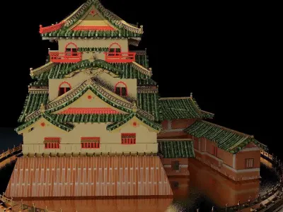 Chinese house 3D model purchase