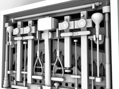 Studley Tool Chest 3D model