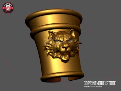 Tiger Roman Muscle Spartan Armor Hand Cosplay Halloween 3D print model