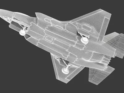 Lockheed Martin F-35 Lightning II Low-poly 3D model buy