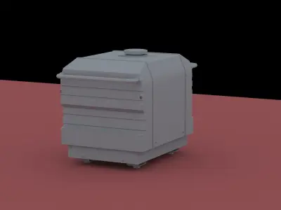 Portable Generator Low-poly 3D model purchase