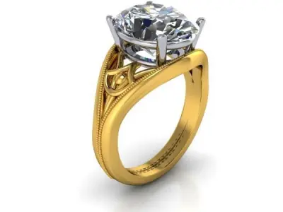 Various Collection of Vintage Antique Ladies Rings Jewelry 3D print model