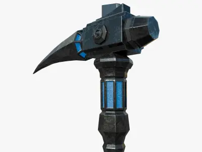 Hammer Ironfang Low-poly 3D model