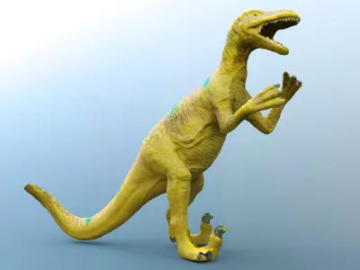 Toy dinosaur rex Free low-poly 3D model