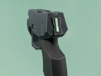 Stylized low poly pistol Low-poly 3D model