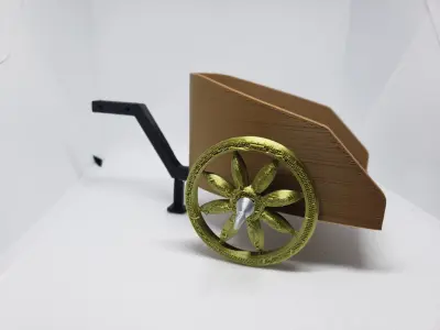 Chariot wooden cart Free 3D print model