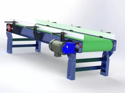 3D CAD Model of a Conveyor Belt 3D model