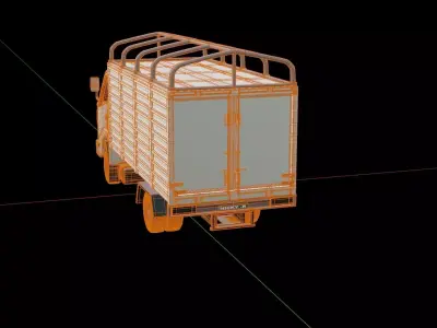 Hino 300 Wide Box Truck 3D model