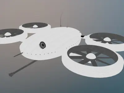 Military Drone Low-poly 3D model purchase