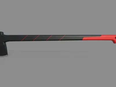 Axe M2 Low-poly 3D model