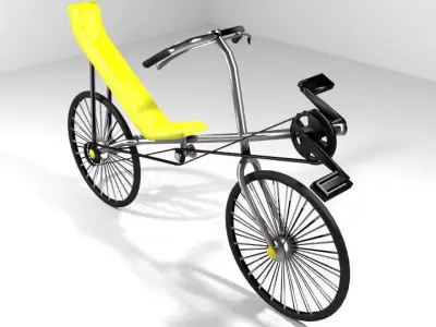 Bicycle - Recumbent 3D model