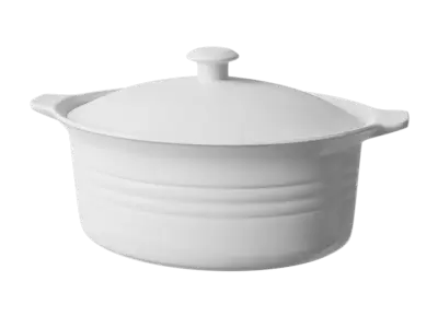  Ceramic Casserole Dish Model, White 