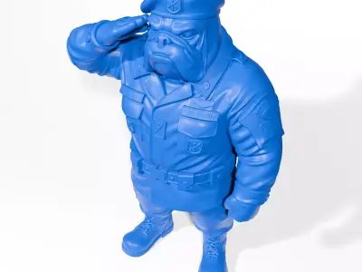 Military Bulldog 3D print model