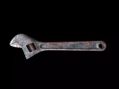 OLD  - WRENCH  Low-poly 3D model