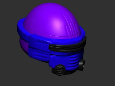 helmet high poly sculpt 3d printable ver 7 3D model 3D model 3